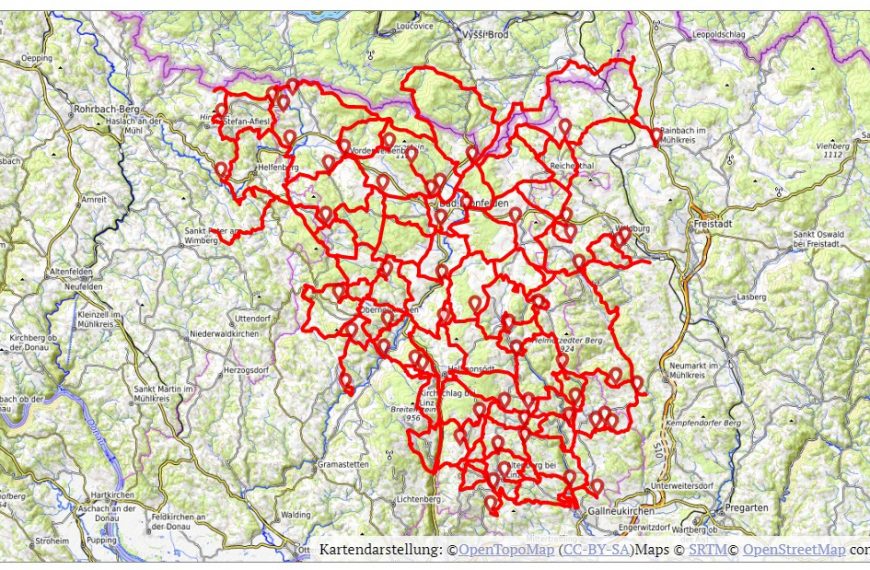 Aktuelle Reitwegekarte 2020 als GPX Datei